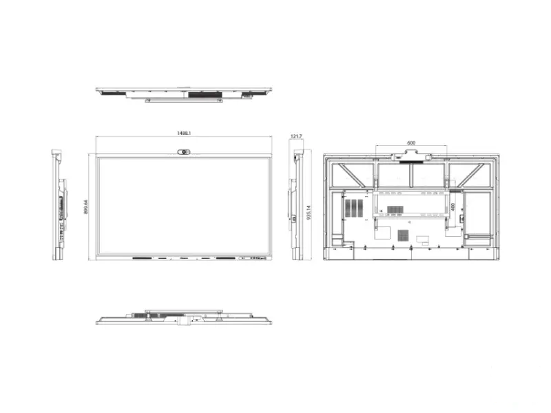 HISENSE 65 inča 65WM6FE 4K UHD LED 400 nita Interactive Display sa kamerom 