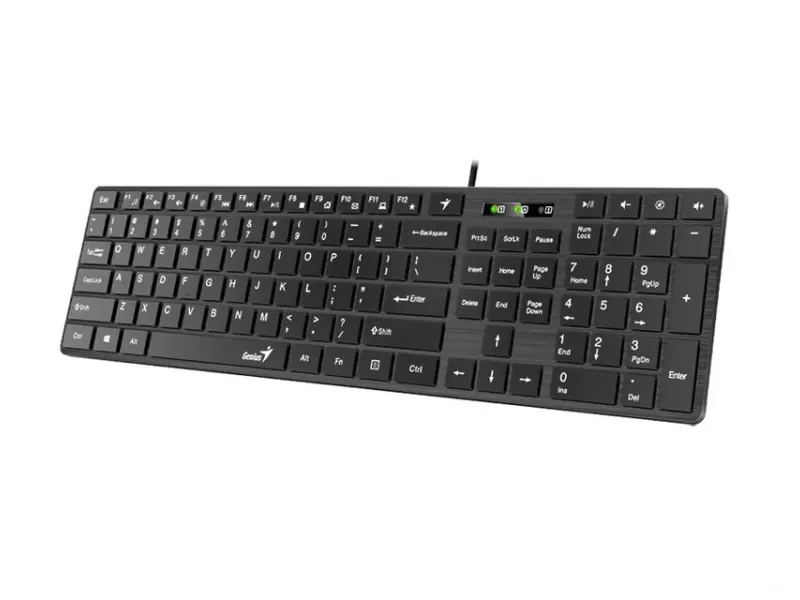 GENIUS SlimStar 126 USB US crna tastatura 