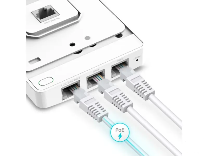 TP-LINK EAP615-Wall(EU) Wall Plate WiFi 6 Access Point 