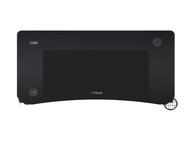TRUST 710 Luminus Pro RGB Gaming Desk/Black/150kg/740x600x1200mm/Cupholder/Headphone hook/Mousepad