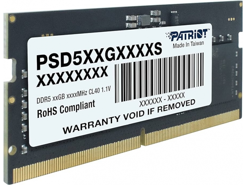 Patriot RAM 8GB 4800MHz DDR5 SODIMM Signature Line