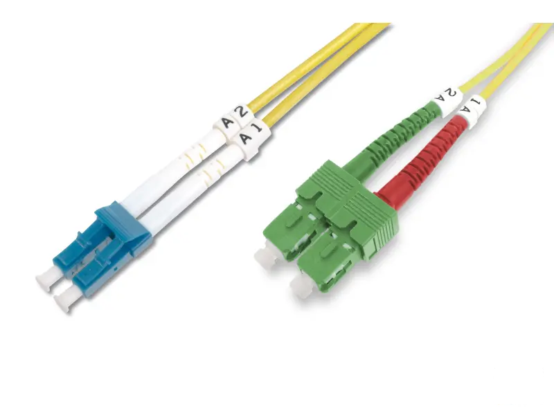 Digitus Optički prespojni kabel, singlemodni, duplex, SC (APC) to LC (PC) SM OS2 09/125 µ, 3 m