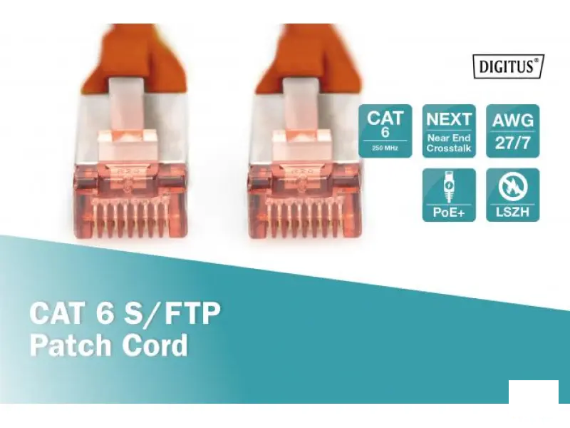 Digitus Kabl S-FTP patch CAT6 1m crveni