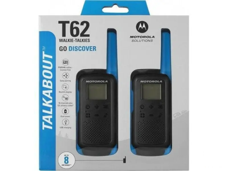 Motorola Toki-voki T62, Domet do 8km