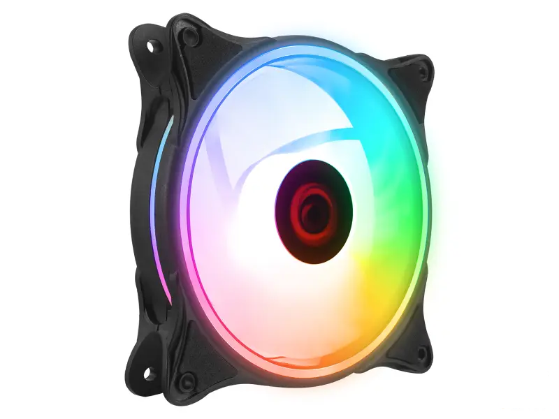 Rampage Cooler GLARE F50 120mm Rainbow RGB crni