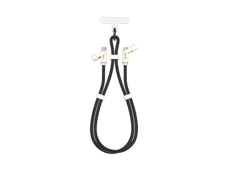 SBOX KABEL  TYPE-C -> TYPE-C LANYARD 1.5M - Crni