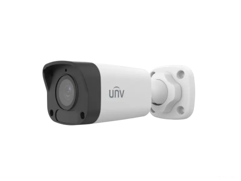 Uniview Kamera 5MP IPC2125LB-AF28-A2 Bullet, Smart IR, objektiv 2.8 mm, IR domet do 30 m, ugradjen mikrofon, DWDR, PoE/12VDC, IP67, Dozna JB05-A
