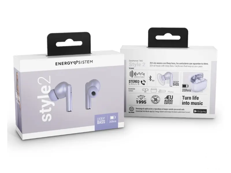 ENERGY SISTEM Style 2 Violet True Wireless bežične slušalice ljubičaste (M45296) 