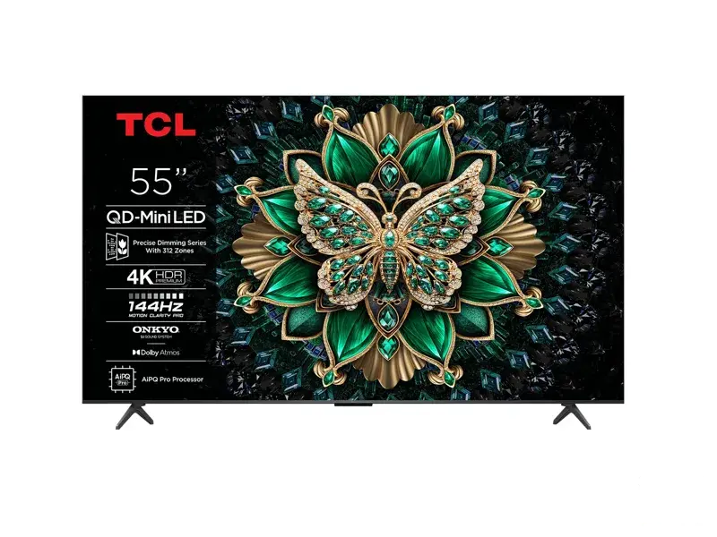 TCL 55C6K mini LED TV 55" ultra HD, Google TV smart, 512 Local Dimming Zones, 14