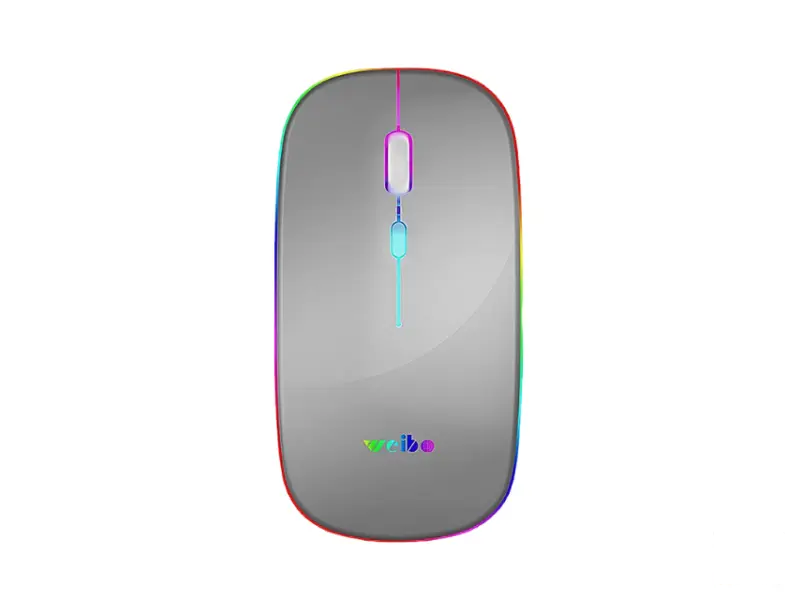WEIBO RF-6800 Bežični RGB miš sivi 