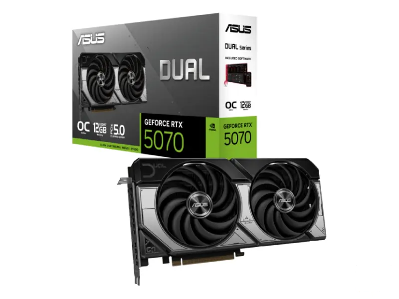 ASUS nVidia GeForce RTX 5070 12GB 192bit DUAL-RTX5070-O12G 