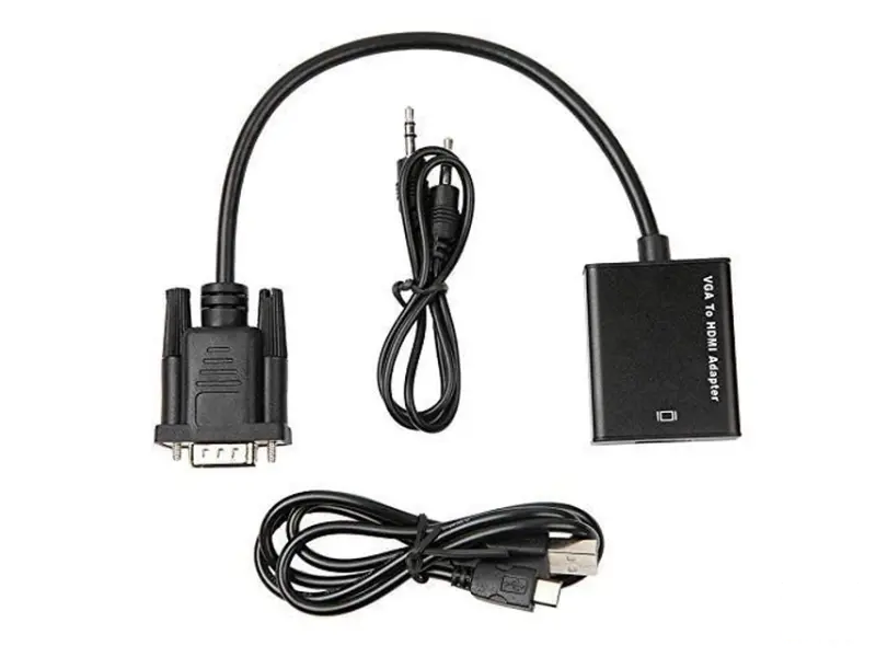 FAST ASIA Adapter VGA na HDMI (m/ž) + Audio kabl (m/m) + Micro USB kabl (m/m) 