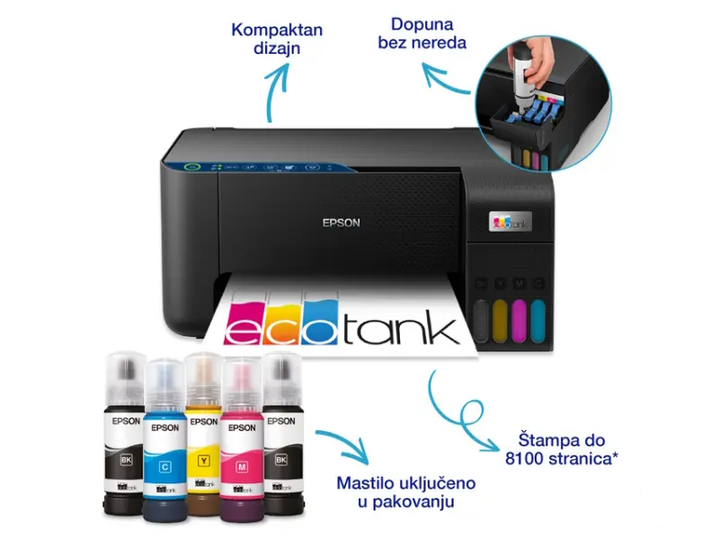 EPSON L3271 EcoTank ITS wireless multifunkcijski inkjet štampač 