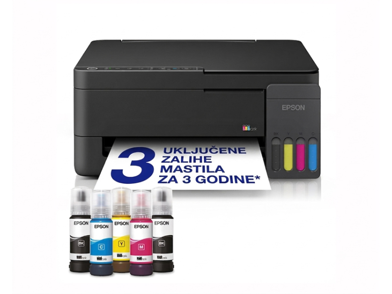 EPSON L3350 EcoTank ITS wireless multifunkcijski inkjet štampač