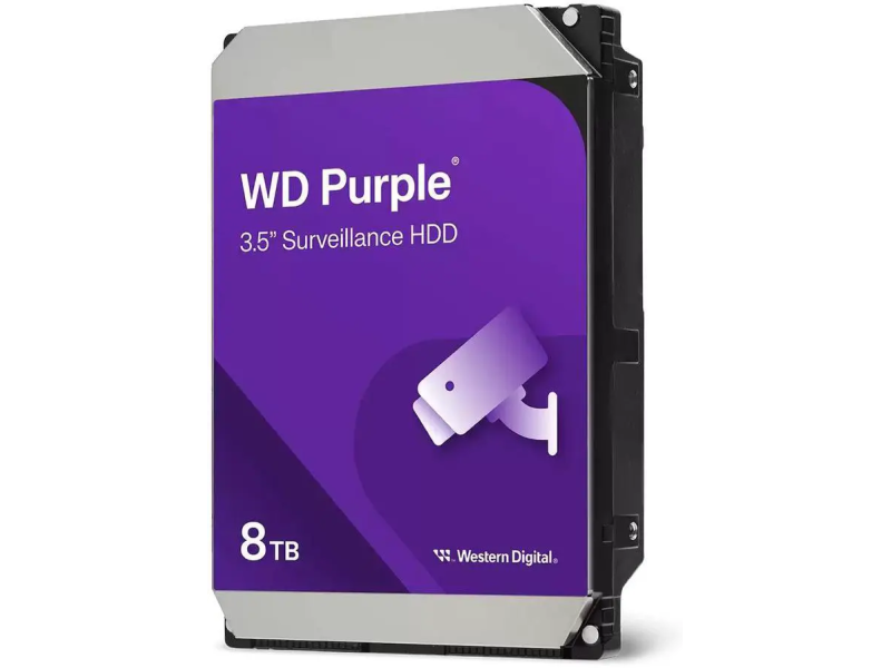 WD WD85PURZ 3,5" 8TB PURPLE Surveillance, SATA 6GB/s,  5640 rpm, 256MB cash