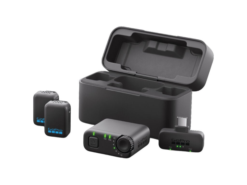 GoPro Wireless Mic Complete Kit, 2 Clip-On Transmitters w/ Built-In Mics