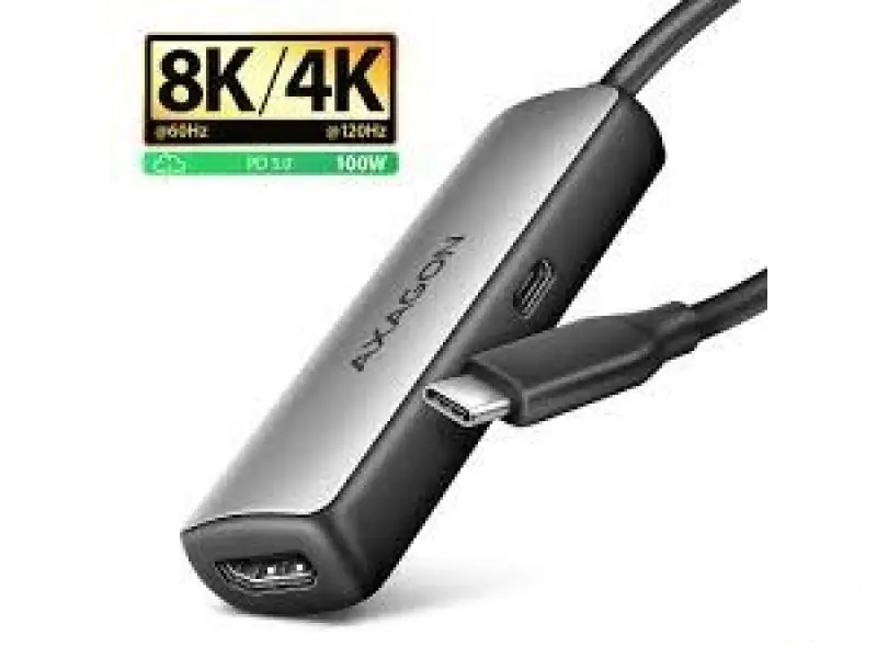 CC USB CM->HDMI 2.1 8K @60Hz, PD 100QW, RVC-HI8KPD, AXA