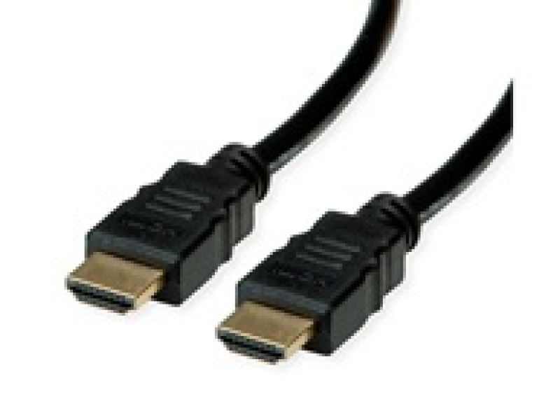 Rotronic 11.45.5905 ROLINE RM HDMI 8K Ultra HD kabl + Ethernet, M/M,7680 x 4320 @60Hz (8K, UHD-2), HDMI Ultra High Speed (HDMI 2.1),  5 m, crni