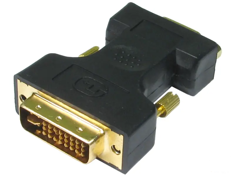 FAST ASIA Adapter DVI-I  (M) - VGA (F) crni 