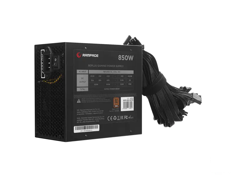 Rampage Napajanje RMP-850-80PB 850W 80+ Bronze