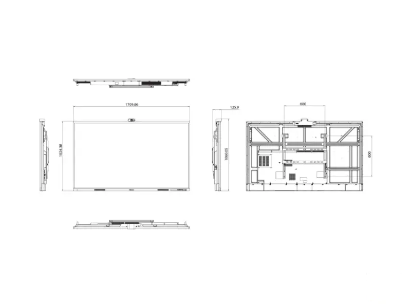 HISENSE 75 inča 75WM6FE 4K UHD LED 400 nita Interactive Display sa kamerom 