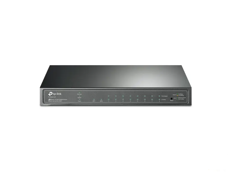 TP-LINK TL-SG2210P JetStream 10-Port Gigabit Smart Switch with 8-Port PoE+ 61 W