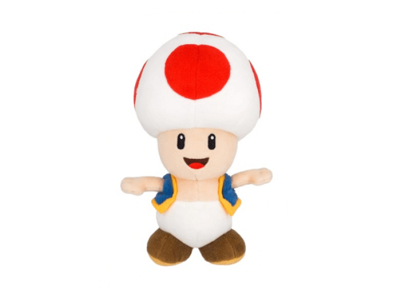 NINTENDO TOGETHER + SUPER MARIO PLUSH TOAD ROUGE 20cm