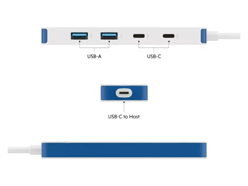 TARGUS HyperDrive Flex 4 Port USB-C Combo Hub beli (HD5200BUGL) 