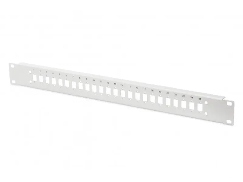 Digitus FO front panel, 1U, 24x LC DX, fixed grey (RAL 7035)