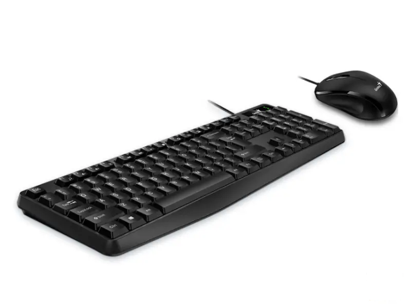 GENIUS KM-170 USB US crna tastatura+ USB crni miš 