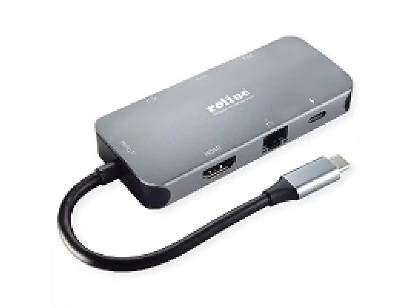 Rotronic 12.02.1121-10 ROLINE USB 3.2 Gen 2 Type C Multiport Docking Station
