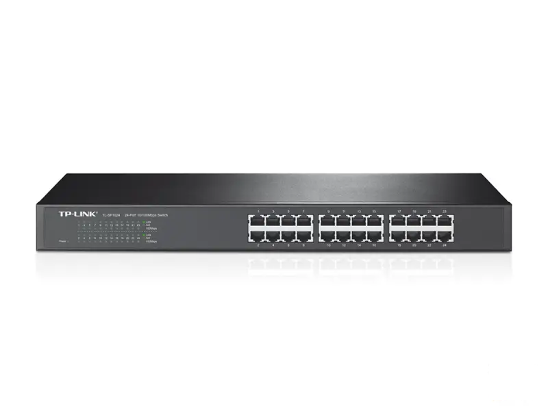 TP-LINK TL-SF1024 TL-SF1024 (24-ports,10/100Mbps, 1U/19" rack-mountable, unmanaged)