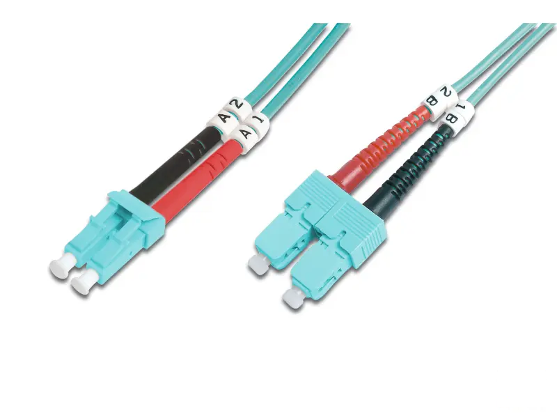 Digitus FO patch cord, duplex, LC to SC MM OM3 50/125 µ, 5 m