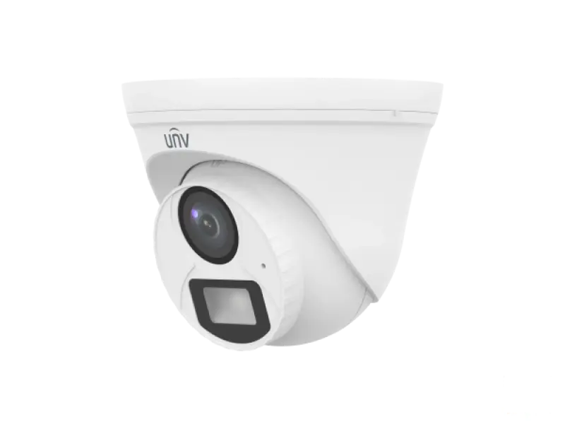 Uniview Kamera 5MP UAC-T115-AF28-W Dome, ColorHunter White Light, objektiv 2.8 mm, IR/LED domet do 20 m, ugrađen mikrofon, DWDR, napajanje 12VDC, IP67, Dozna JB03-I