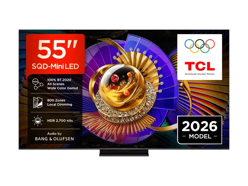 TCL 55C7L SQD-Mini LED TV 55" ultra HD, Google TV, 1152 Preciznih zona zatamnjivanja,Bang&Olufsen