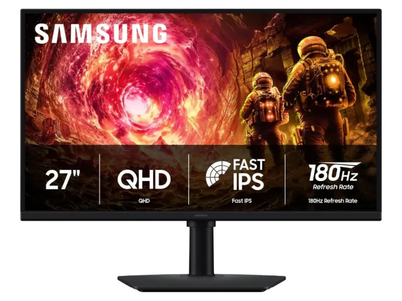SAMSUNG Odyssey G50D 27" IPS Gaming monitor, QHD 2560x1440, 180Hz, 1 ms, HDMI/DP, HAS/TILT/PIVOT