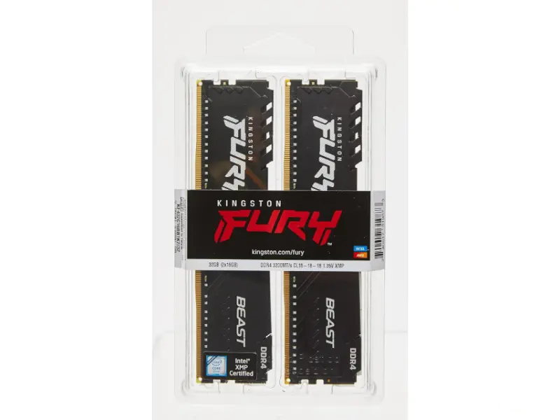KINGSTON DIMM DDR4 16GB (2x8GB kit) 3600MT/s KF436C17BBK2/16 Fury Beast Black 