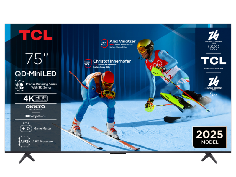 TCL 75C6KS mini LED TV 75" ultra HD, Google TV smart,  312 Local Dimming Zones , ultra slim dizajn