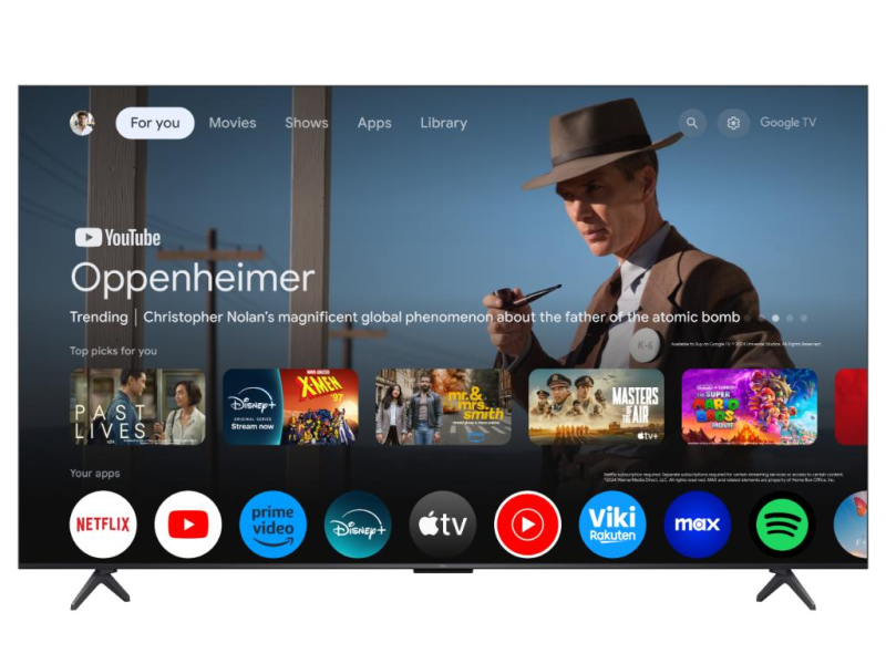 TCL 75C6KS mini LED TV 75" ultra HD, Google TV smart,  312 Local Dimming Zones , ultra slim dizajn