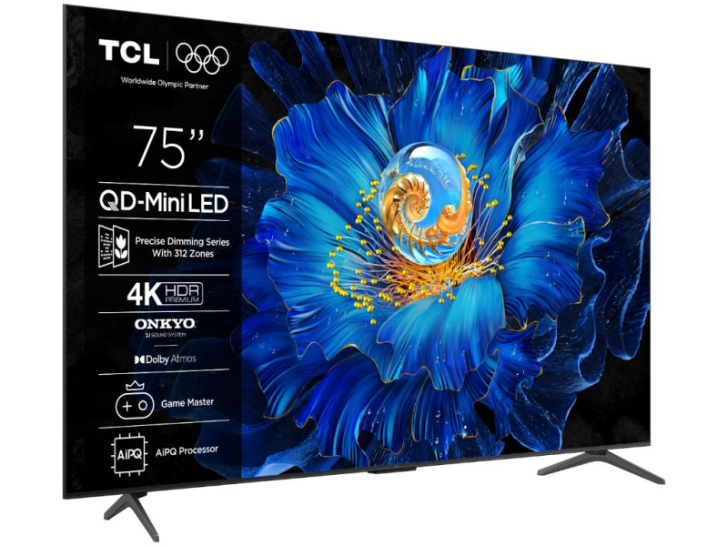 TCL 75C6KS mini LED TV 75" ultra HD, Google TV smart,  312 Local Dimming Zones , ultra slim dizajn