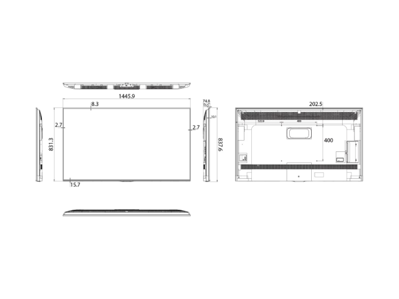 HISENSE 65 inča 65DP30FE 4K UHD 350 nita Digital Signage Display - 16/7 Operation