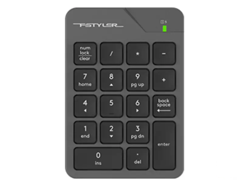 A4 TECH FGK21C FSTYLER 2.4G Wireless Numeric Keypad USB Type-C siva tastatura 