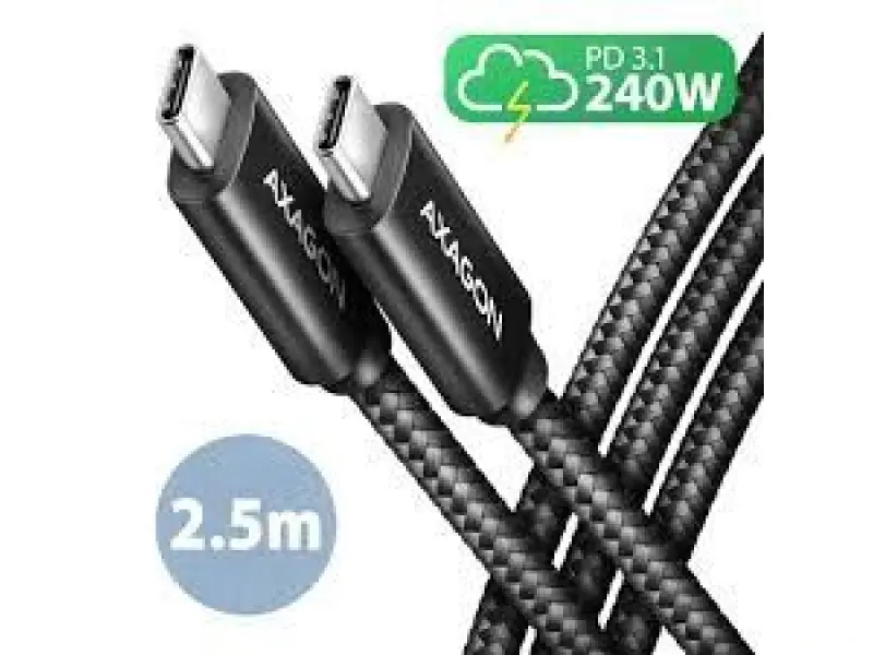 CC USB CM 2.0 <> USB CM, 2,5m, Crna, HQ, BUCM2-CM25AB