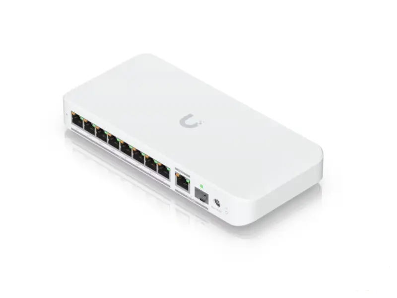 UBIQUITI Flex 2.5G PoE 8-port 2.5 GbE PoE++ Switch with a 10 GbE RJ45/SFP+