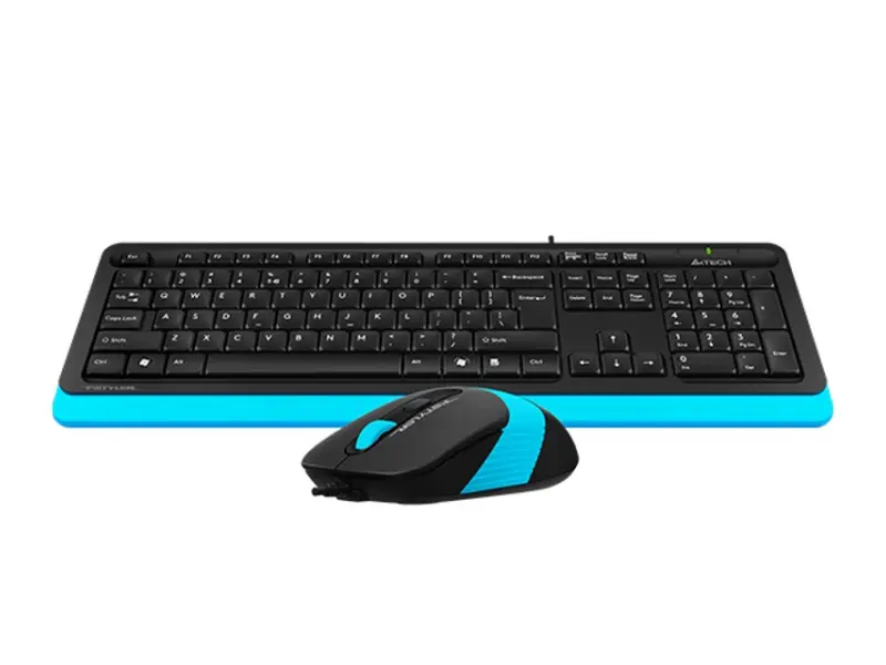 A4 TECH F1010 FSTYLER USB US plava tastatura + USB plavi miš 