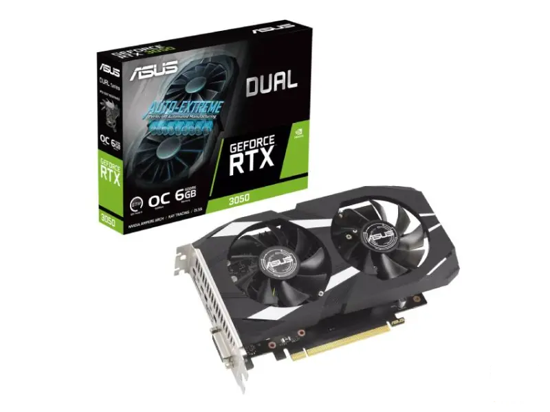 ASUS nVidia GeForce RTX 3050 6GB 96bit DUAL-RTX3050-O6G 