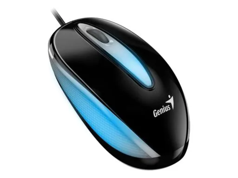 Genius Miš DX-Mini,USB Optical, crni, 1200dpi, 3 dugmeta, RGB LED