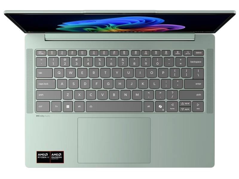Lenovo 83S10045YA IdeaPad Slim 5 (Breeze Moss, Alum) 14.0" R7AI 16GB 512GB bcklt