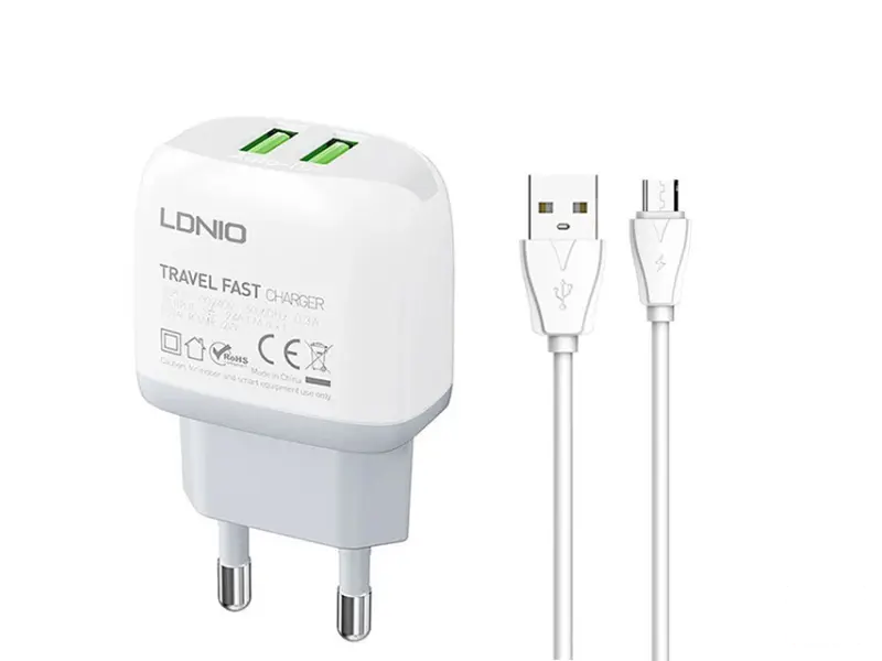 LDNIO Q229 USB/Tip C QC3.0 20W punjač + kabl Micro 