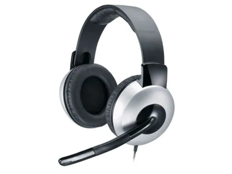 Genius Slušalice HS-05A sa mikrofonom, žičane 3.5mm,1.8m kabl, silver